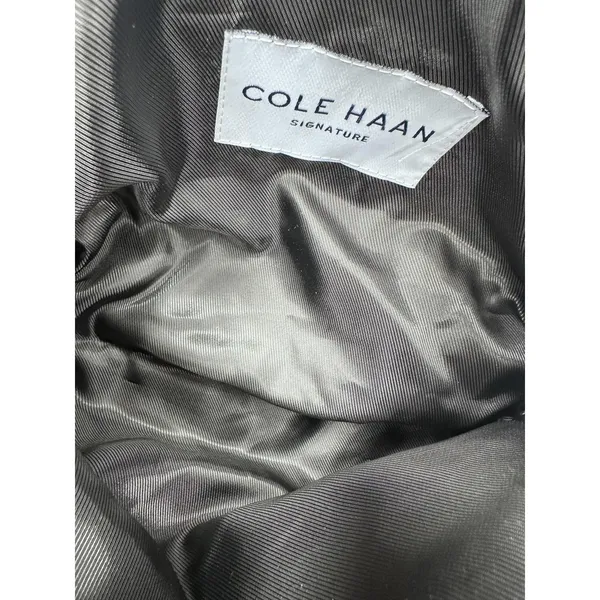 Cole Haan Signature Black Travel Pouch Cosmetic Bag Wristlet Toiletry Organizer - Image 3