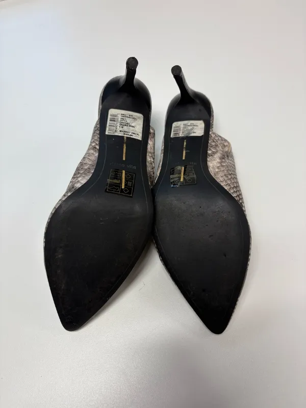Dolce Vita‎ Women's Stiletto Sandals Snakeskin Pointed Toe Slip On - Size 8. - Image 6