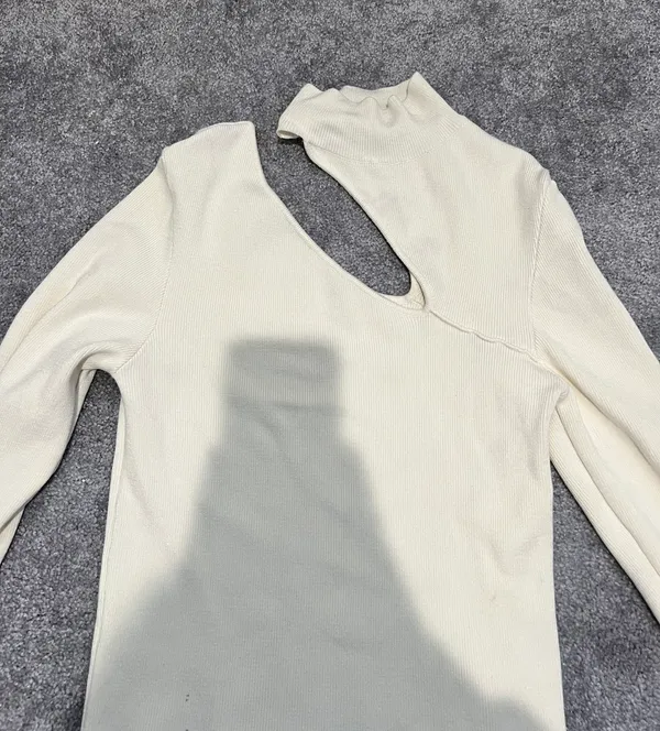 Cut-Out Mockneck Sweater - Image 2