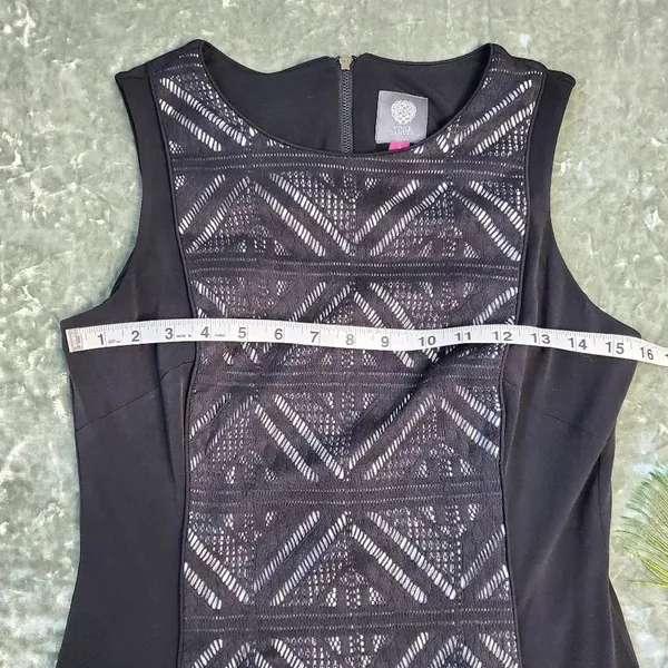 Vince Camuto‎ Black Laser Cut Dress - Image 4
