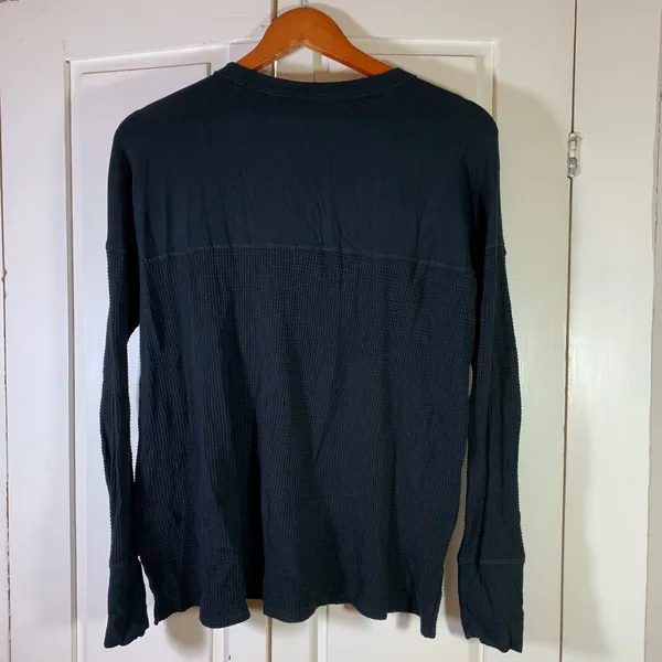 OFFLINE by Aerie‎ Waffle Knit Henley Top Long Sleeve Thumb Hole Small Cozy - Image 4