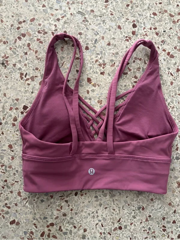 Lululemon Bind & Cross Bra moss rose size 4 - Image 4
