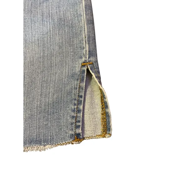Gap 1969 Boyfriend Denim Shorts 30/10 Split Hem Used - Image 5