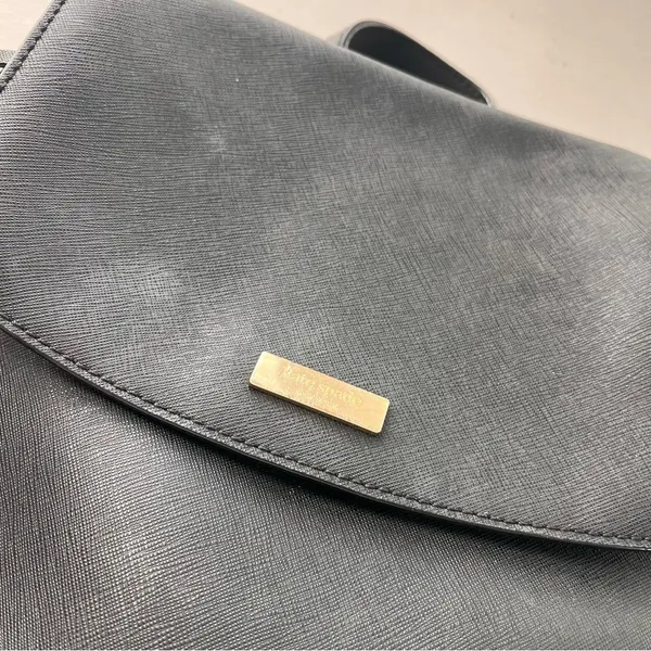 Kate Spade Jessie Laurel Way Black Saffiano Leather Backpack Gold Hardware - Image 4