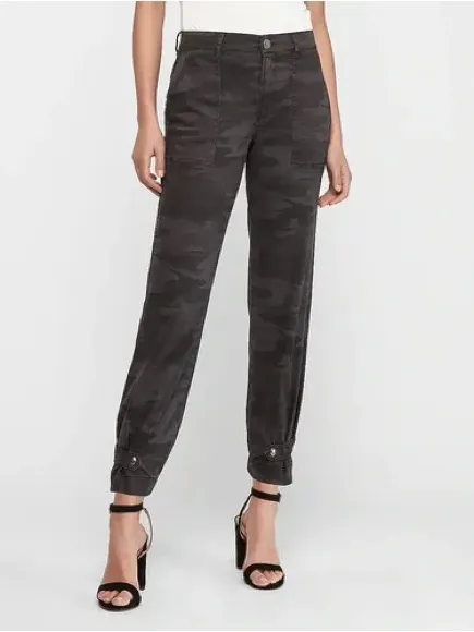 Express Charcoal Camo Utility Joggers - Image 2