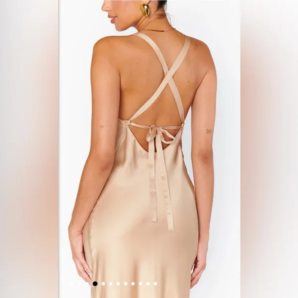 NWOT SHOW ME YOUR MUMU - Anderson Maxi Dress size medium color: champagne - Image 3