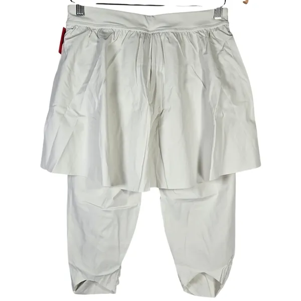 SPANX Booty Boost Skirt Around Knee Pants White Cloud‎ L NWT - Image 2