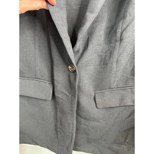 BCBGeneration Black Single-Button Notched Lapel Blazer Jacket Size S - Image 6