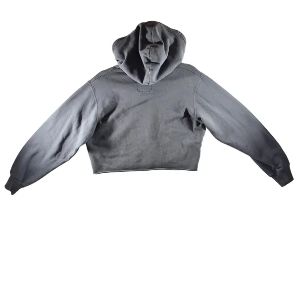 344 | Hollister‎ Mystic Soul Womens XS Graphic Cropped Hoodie Grey - Image 2
