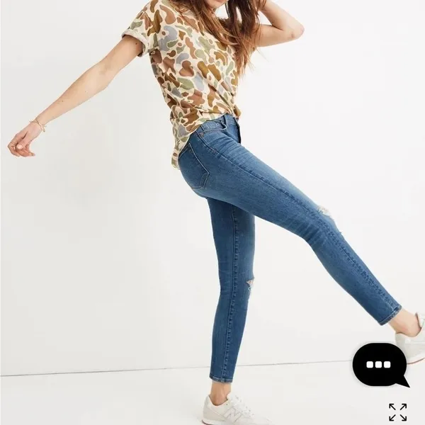 MADEWELL | NWT 9" Delmar Wash Eco Edition High-Rise‎ Skinny Crop Jeans, 28 - Image 3