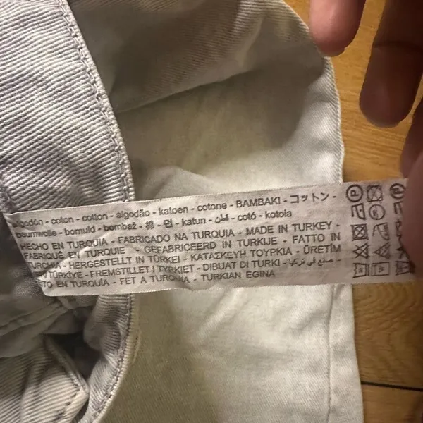 Zara jeans mom high rise oversized acid wash light wash 6 - Image 3