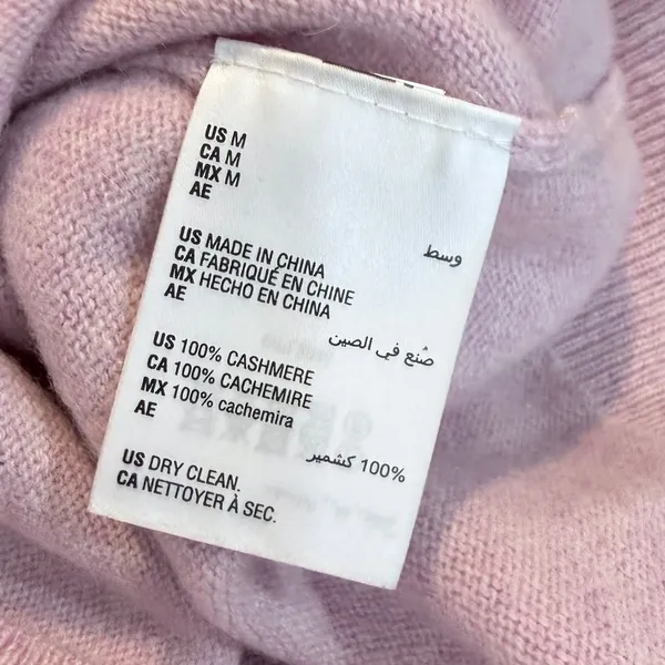 Charter Club Luxury 100% Cashmere Sweater Pink Lilac Crewneck M - Image 7
