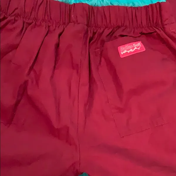 Butter-Soft NWOT burgundy pull on scrubs w/pockets - Image 2