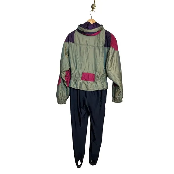 VTG Spyder Ski Suit Iridescent Green Women's Sz. 8 - Image 8