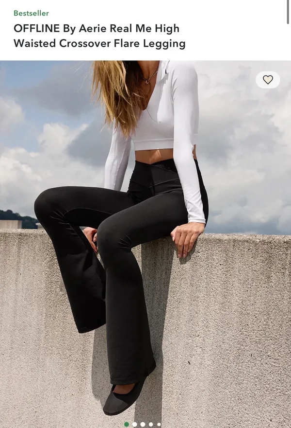 OFFLINE by Aerie Flare Leggings Crossover - Image 6
