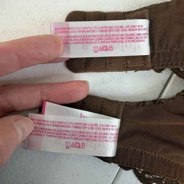 No Boundaries Sz XL Bra Lot Of 2 Light Lift Wire Free Brown Latte T-Shirt Padded - Image 13