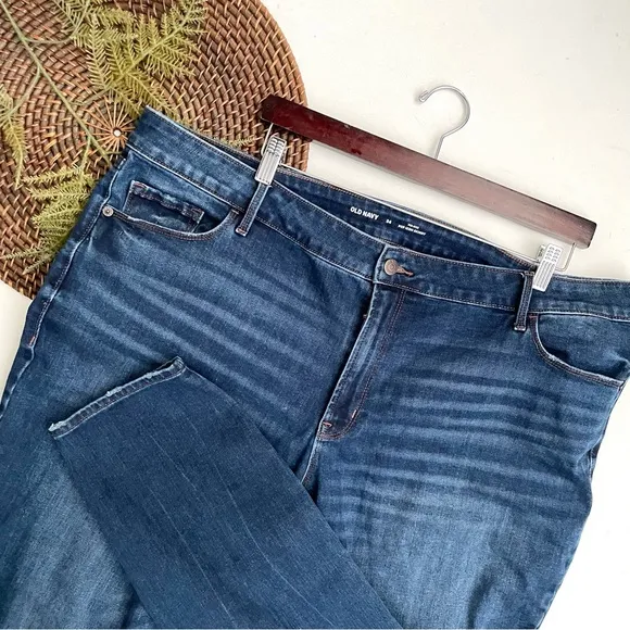 Old Navy Womens Jeans Blue Mid Rise Pop Icon Skinny Stretch Plus 24 - Image 2