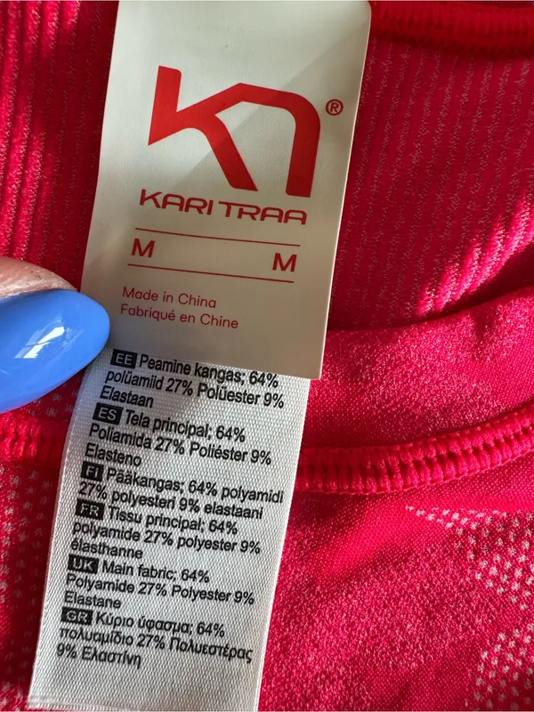 Kari Traa Butterfly short sleeve T-Shirt pink size medium - Image 2
