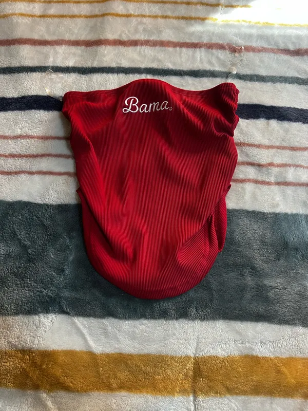 Bama scrunch strapless crop top Red Size XS - Image 2