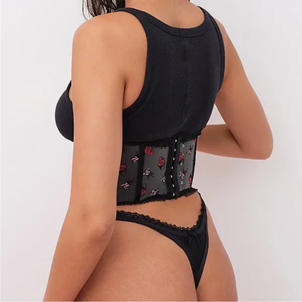 For Love & Lemons Rosie Bow Ice Cream Corset Top size Medium - Image 3