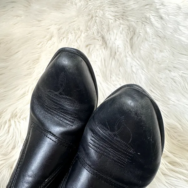 VTG Durango Western Leather Ankle Boots Sz 8.5 - Image 10