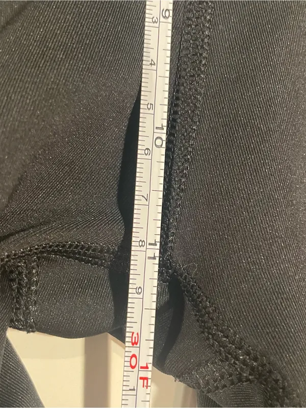 Adidas Climalite Capri Legging 3 Stripe Black Pocket Athletic Womens M Running - Image 5