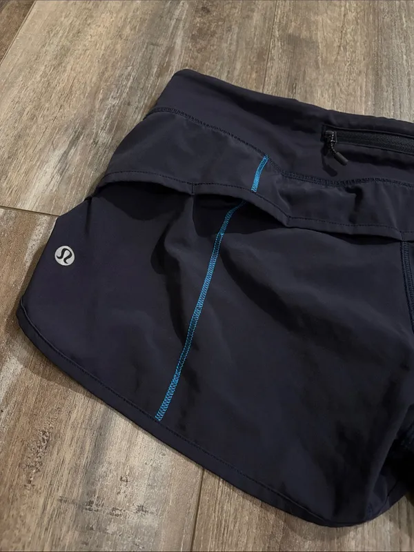 Lululemon midnight navy speed shorts size 6 - Image 5