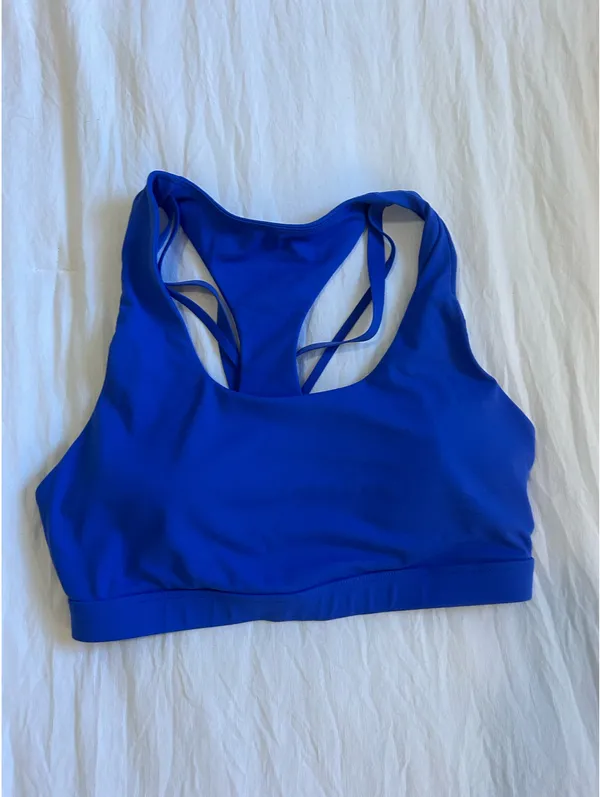 Blue Fabletics Sports Bra - Image 3