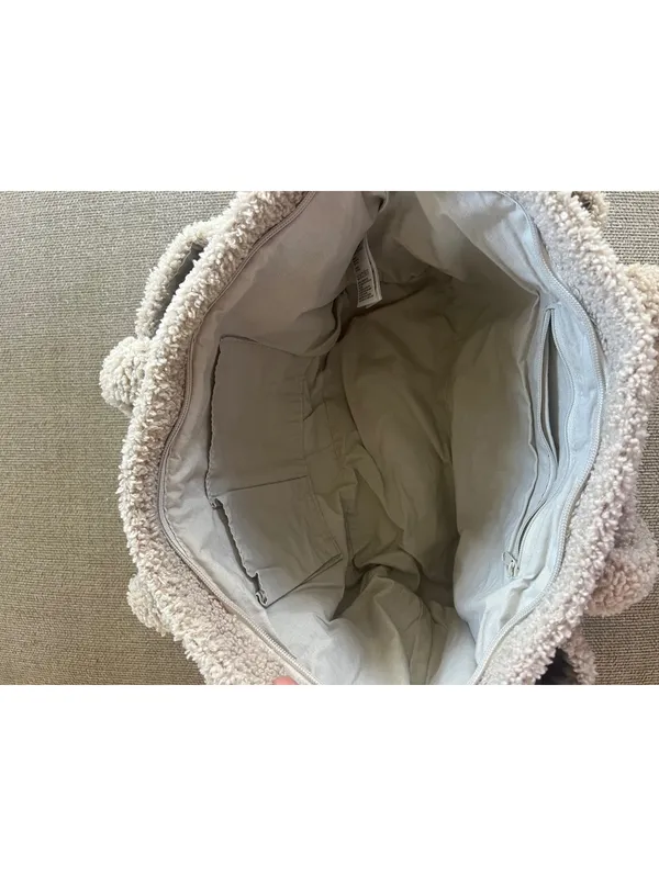 H&M Light Beige Teddy Bag - Image 7