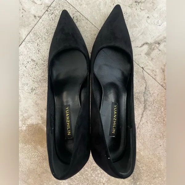 Black Women's Heels Size 7 - Image 4