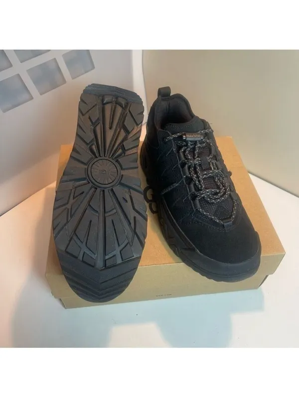 UGG CapTrail Low sneakers in black suede waterproof unisex grunge goth hiking 7 - Image 2