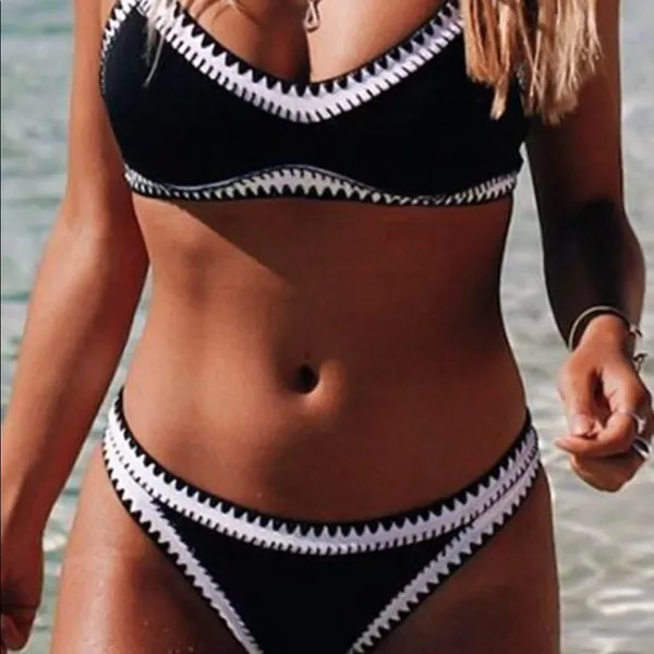 NWOT black and white bathing suit - Image 2