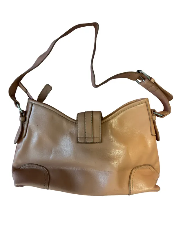 Shoulder Bag in Peach - Classic Women’s Handbag - Image 2