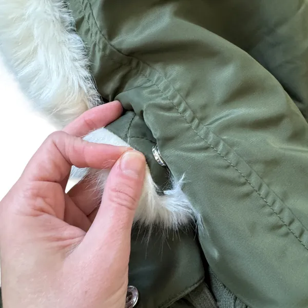 Sandro Green Hooded Parka - Image 9