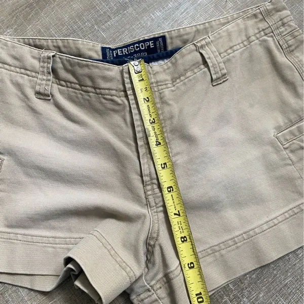 Vintage Periscope Y2K Khaki Cargo Shorts Low Rise Utility Mini Shorts 11 Bratz - Image 10
