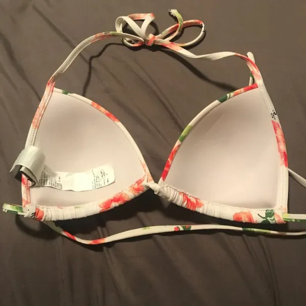 Gilly Hicks Push Up Halter Tie Floral Bikini Top - Image 3