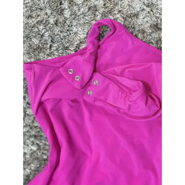 SKIMS Women’s Fits Everybody Square Neck Bodysuit Pink Thong Sleeveless Size S - Image 11