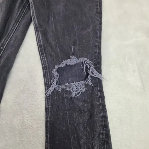 Abercrombie‎ & Fitch Size 26 2R Curve Love High Rise Mom Jean Distressed Black - Image 2