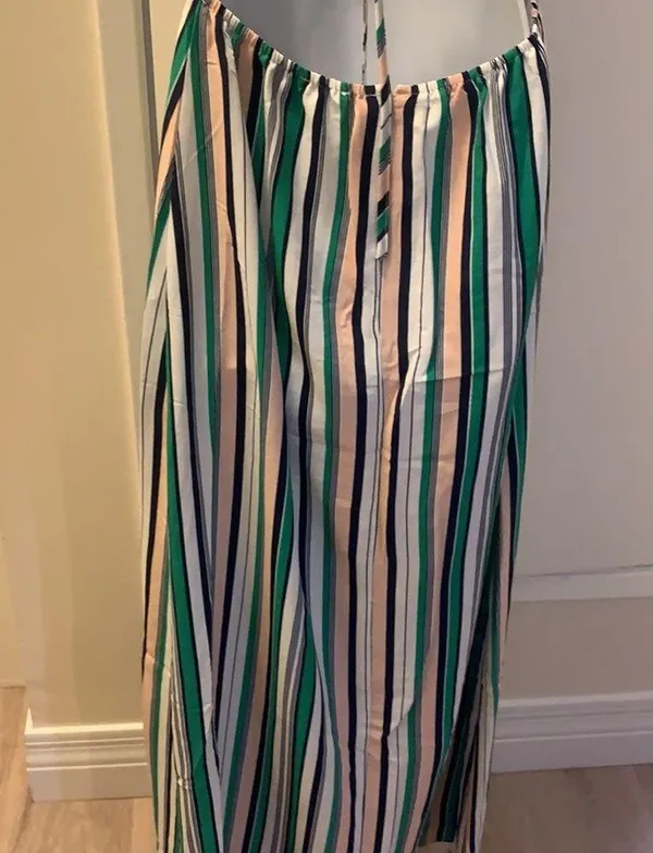 Le Lis striped button down dress Large - Image 7