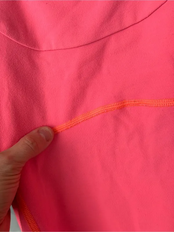 Lululemon Scoop Neck Tank top Luon Neon Flare mesh sports bra racerback - Image 10
