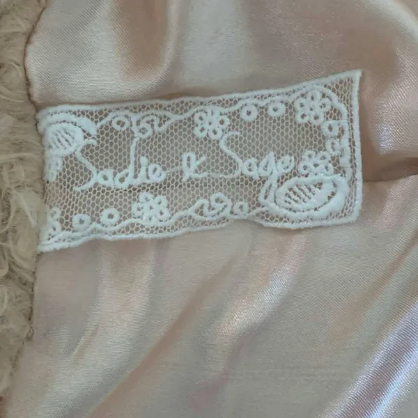 Sadie & Sage Anthropologie Cream Faux Fur Shaggy Coat M So So‎ Soft Quiet Luxury - Image 2