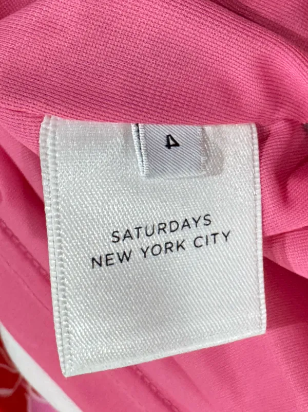 Saturdays NYC SOHO Floral Pink Mini Dress Women’s 4 - Image 3