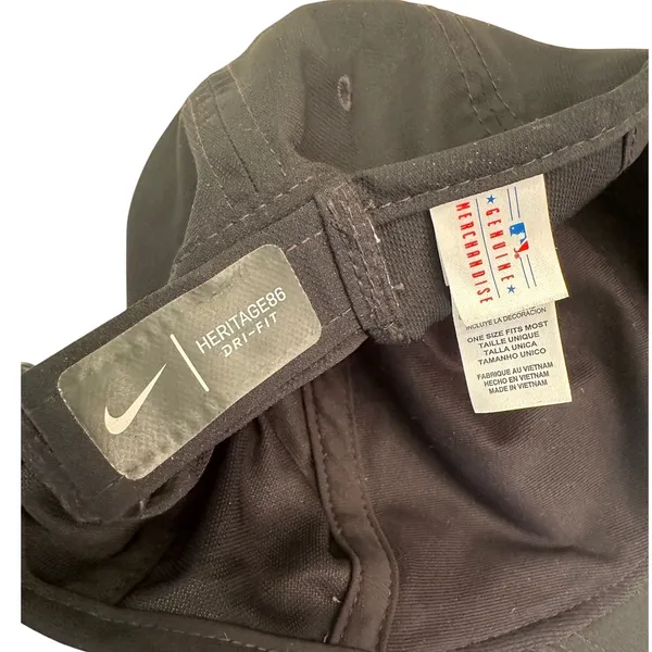 Nike Colorado Rockies‎ MLB Heritage86 Dri-FIT Adjustable Hat Black Cap Licensed - Image 5