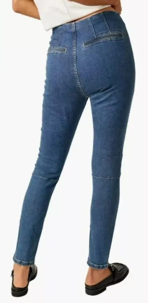 Free People’s We the Free Bella Moto Mid-rise Skinny Jeans, 30 NWT! - Image 2