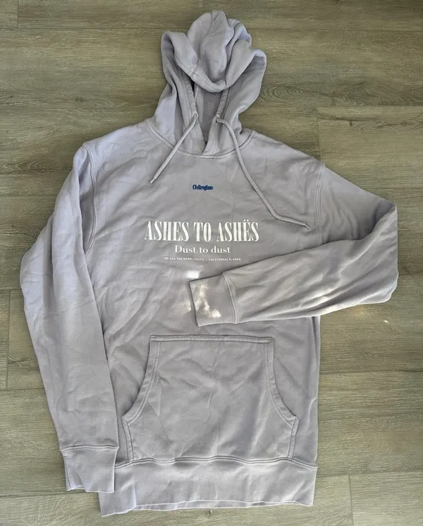 Civil Regime "Ashes to Ashes" Hoodie - Lavender - Size Medium - Image 3
