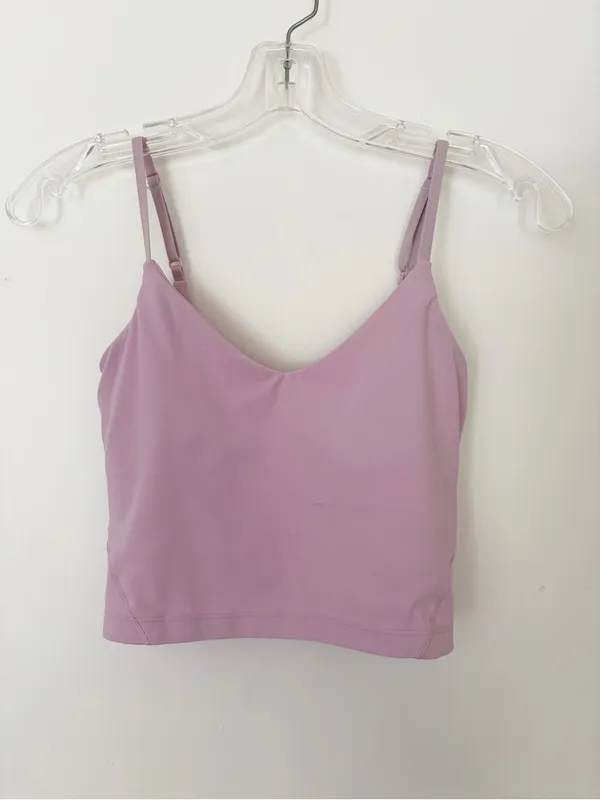 Lululemon Align Cropped Cami Tank Top Pink - Image 2
