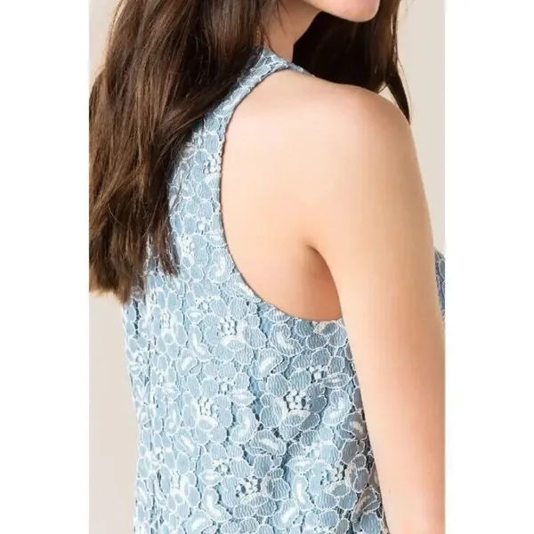 ✨MURRELL LACE TANK✨ Blue Size undefined - Image 4