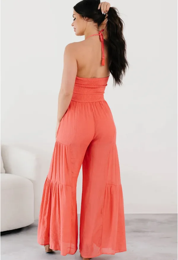 Nana Macs Halter Crochet Jumpsuit - Image 2