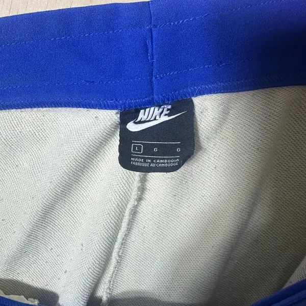 Nike Women’s Sports Joggers‎ Pants Size Large Blue And White Pink Swoosh - Image 9