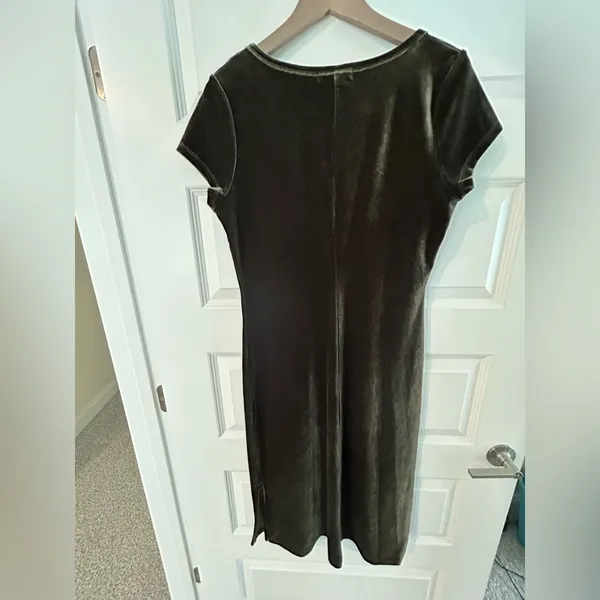 Karen Kane Velvet Dress Green Size M - Image 8